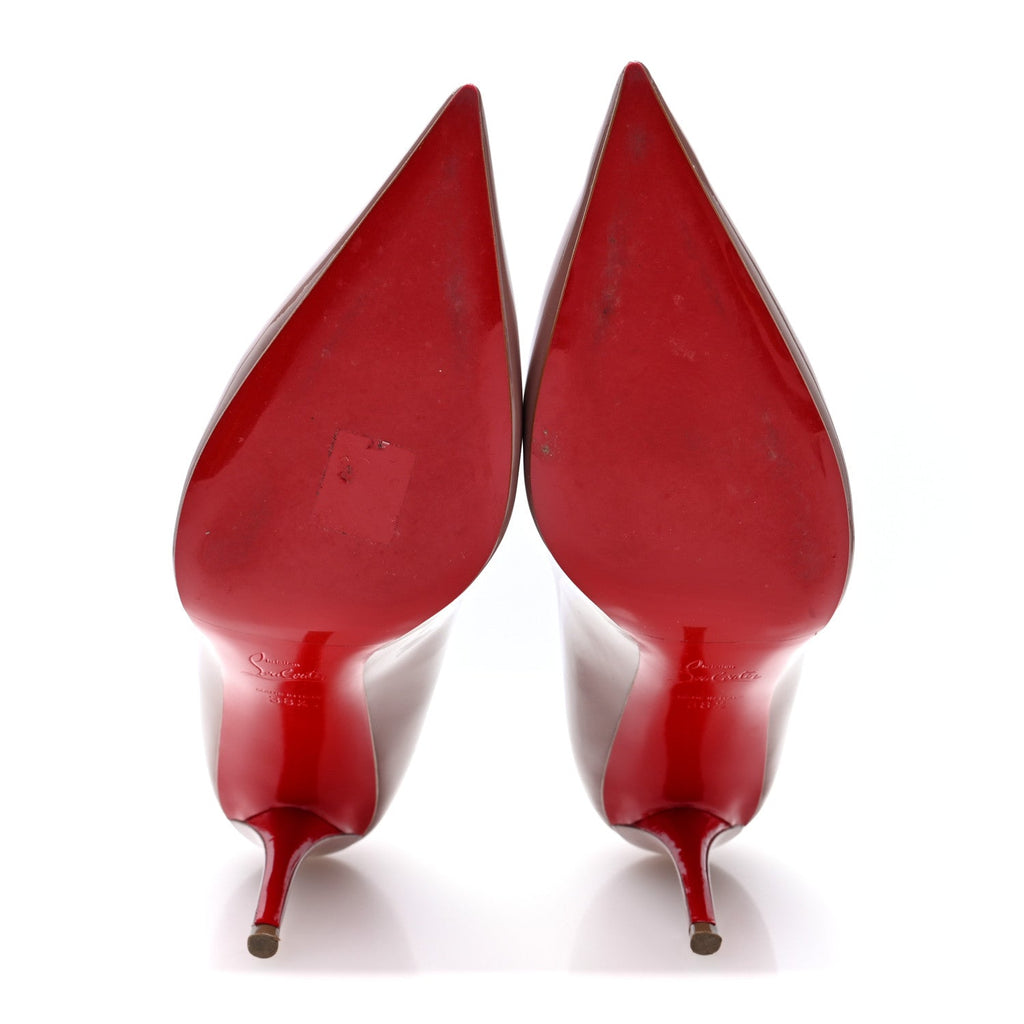 Christian Louboutin Patent Women's Miss Z 80 Pumps 38.5 Vintage Rose