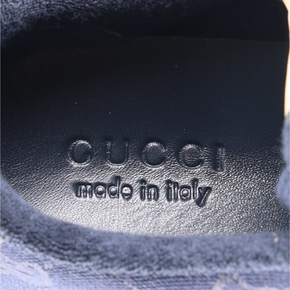 Gucci Canvas GG Web Men's Screener Sneakers 8 Burgundy Navy