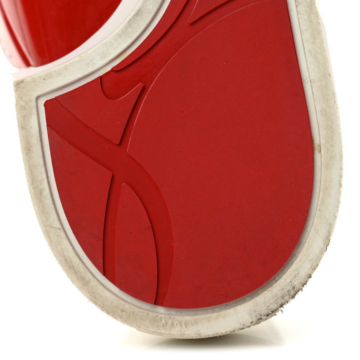 Christian Louboutin Calfskin Adolon Junior Low Top Sneakers 39 White