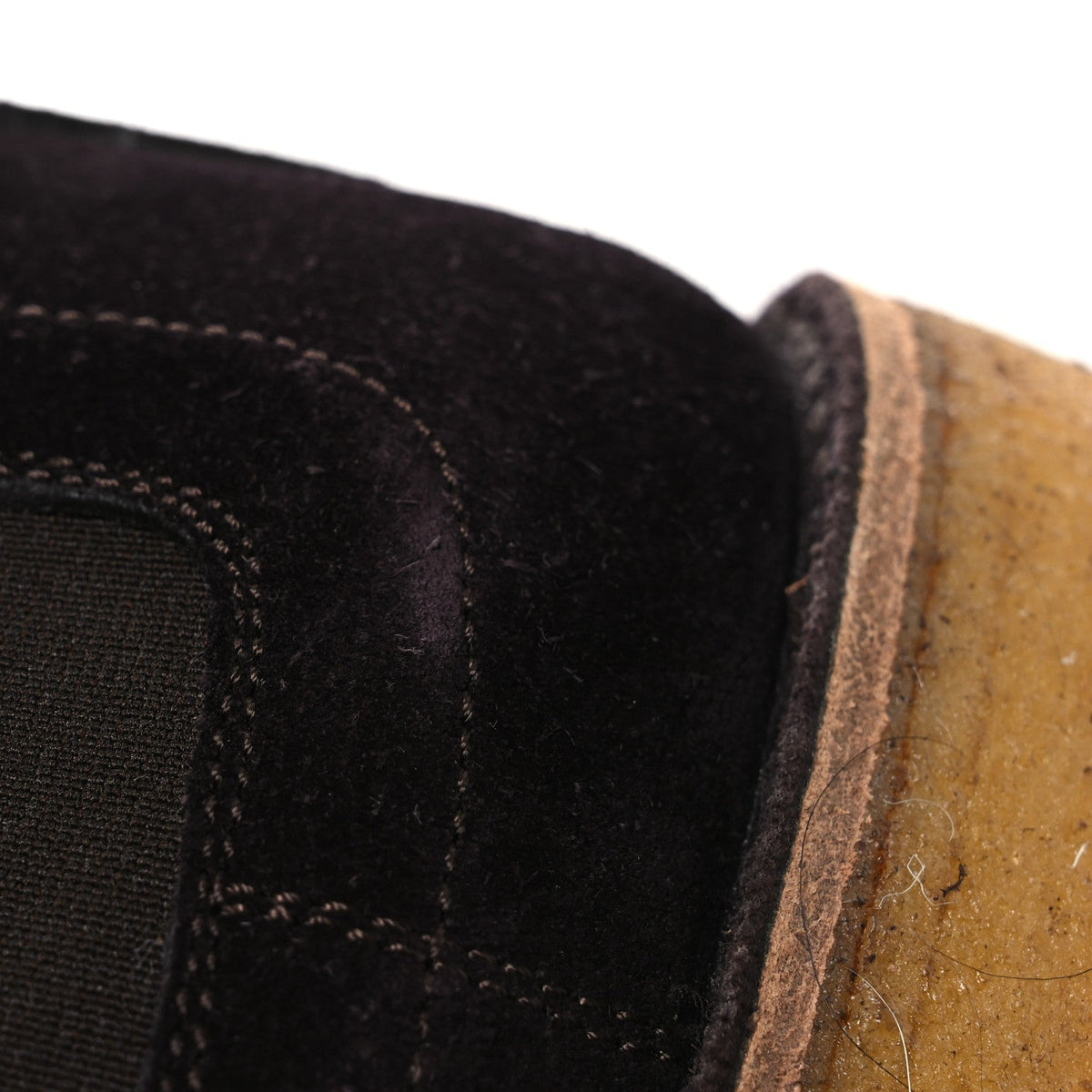 Bottega Veneta Suede Calfskin Women's Chelsea Boots 37 Espresso