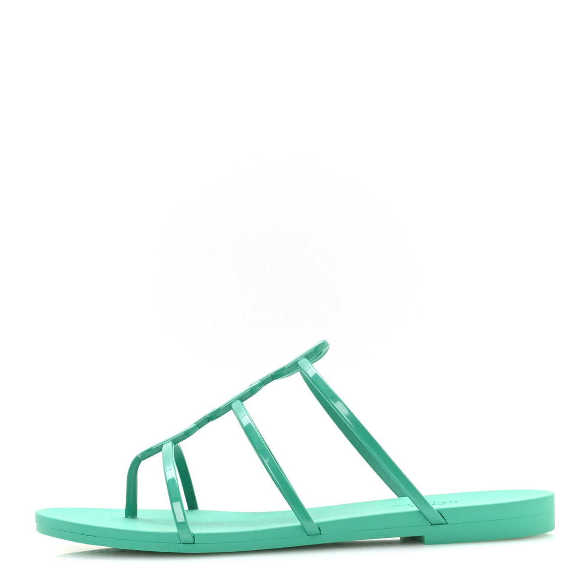 Hermes Rubber Women's Mykonos Sandals 36 Vert Tourmaline