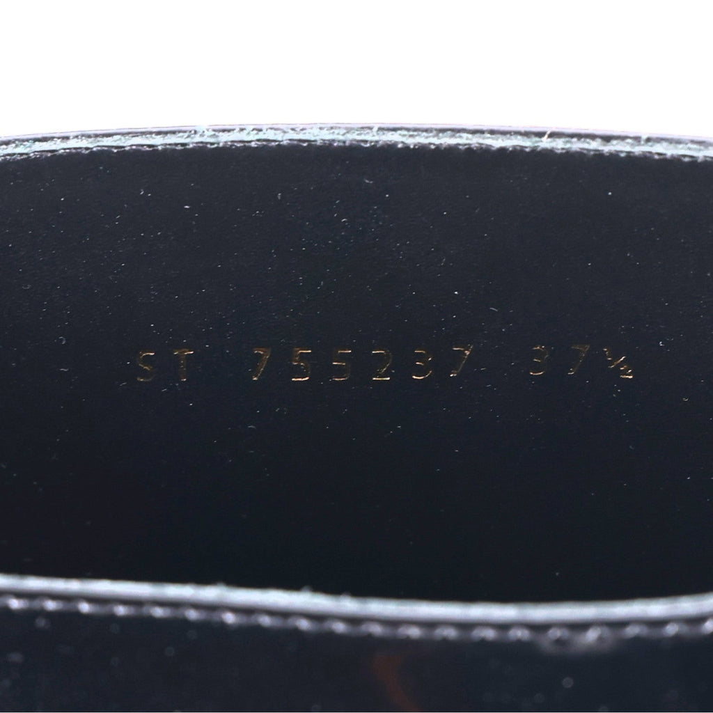 Saint Laurent Vitello Ruinart Women's Hunt 25 Boots 37.5 Black