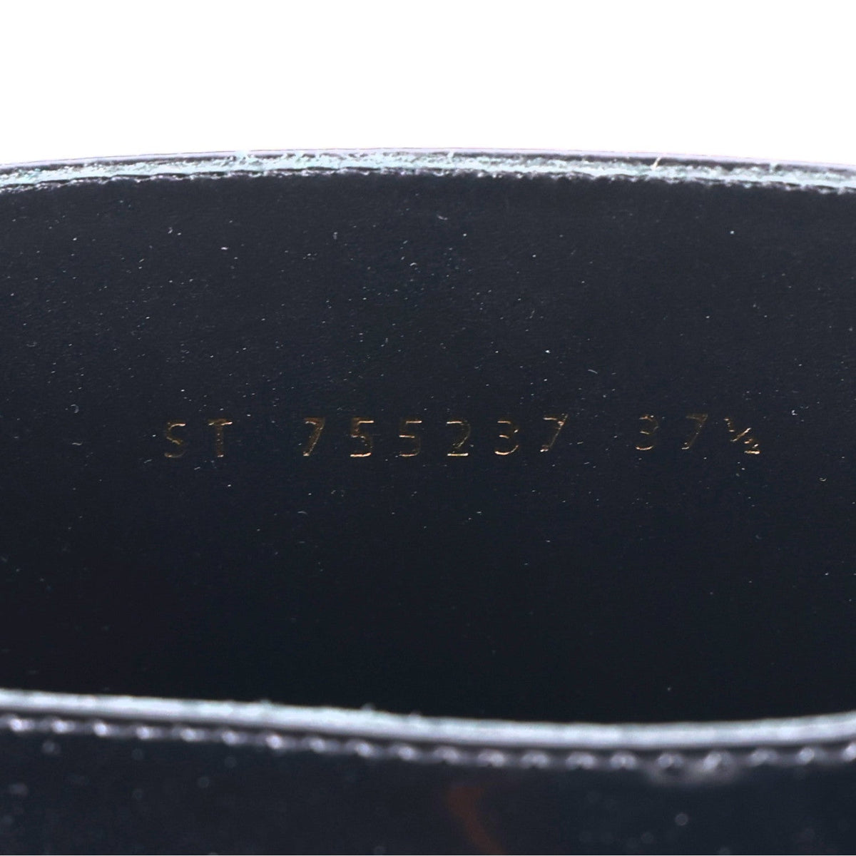 Saint Laurent Vitello Ruinart Women's Hunt 25 Boots 37.5 Black