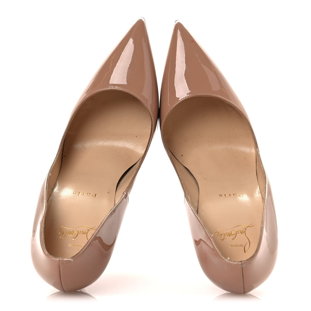 Christian Louboutin Patent Women's So Kate 120 Pumps 41.5 Nude