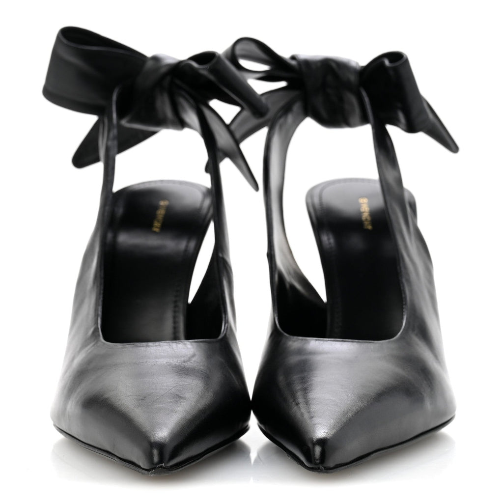 Givenchy Calfskin Women's Beauw Slingback Pumps 36.5 Black
