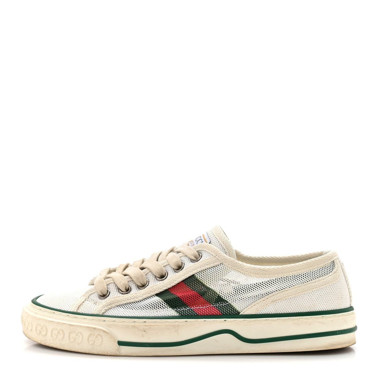 Gucci Mesh Women's Tennis 1977 Sneakers 35.5 Mystic White