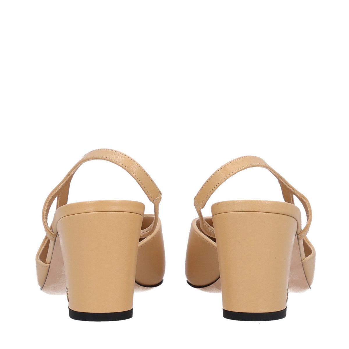 Chanel Goatskin Grosgrain Cap Toe CC Slingback Women's Pumps