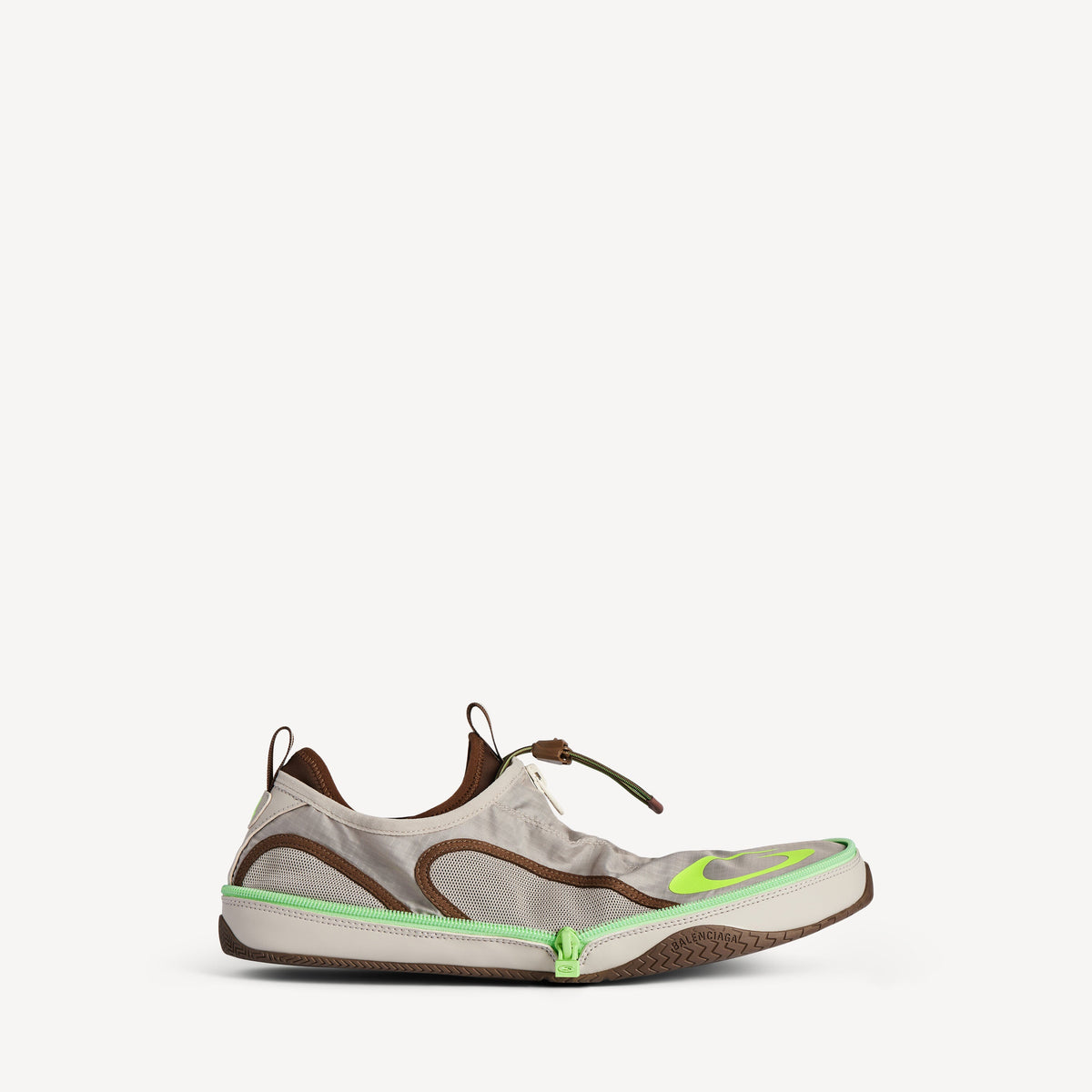 Balenciaga Pocket Beige/Neon Green Men's Shoes