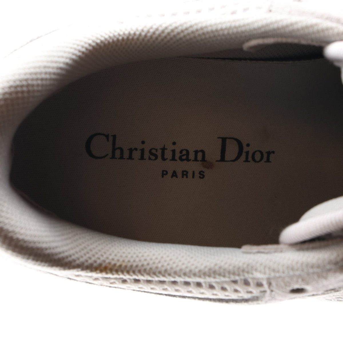 Christian Dior Mesh Suede Women's Chrono Sneakers 38.5 Grey