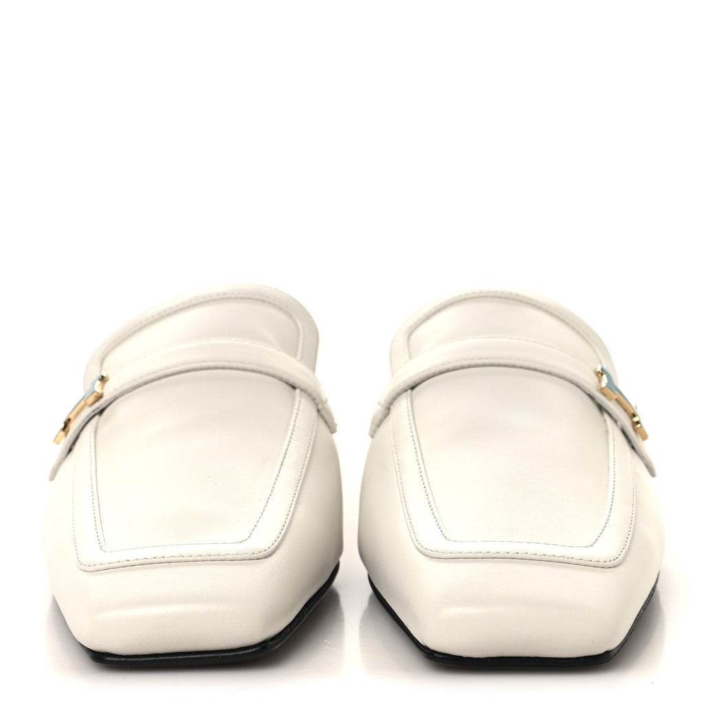 Hermes Calfskin Women's Groupie Mules 35 White