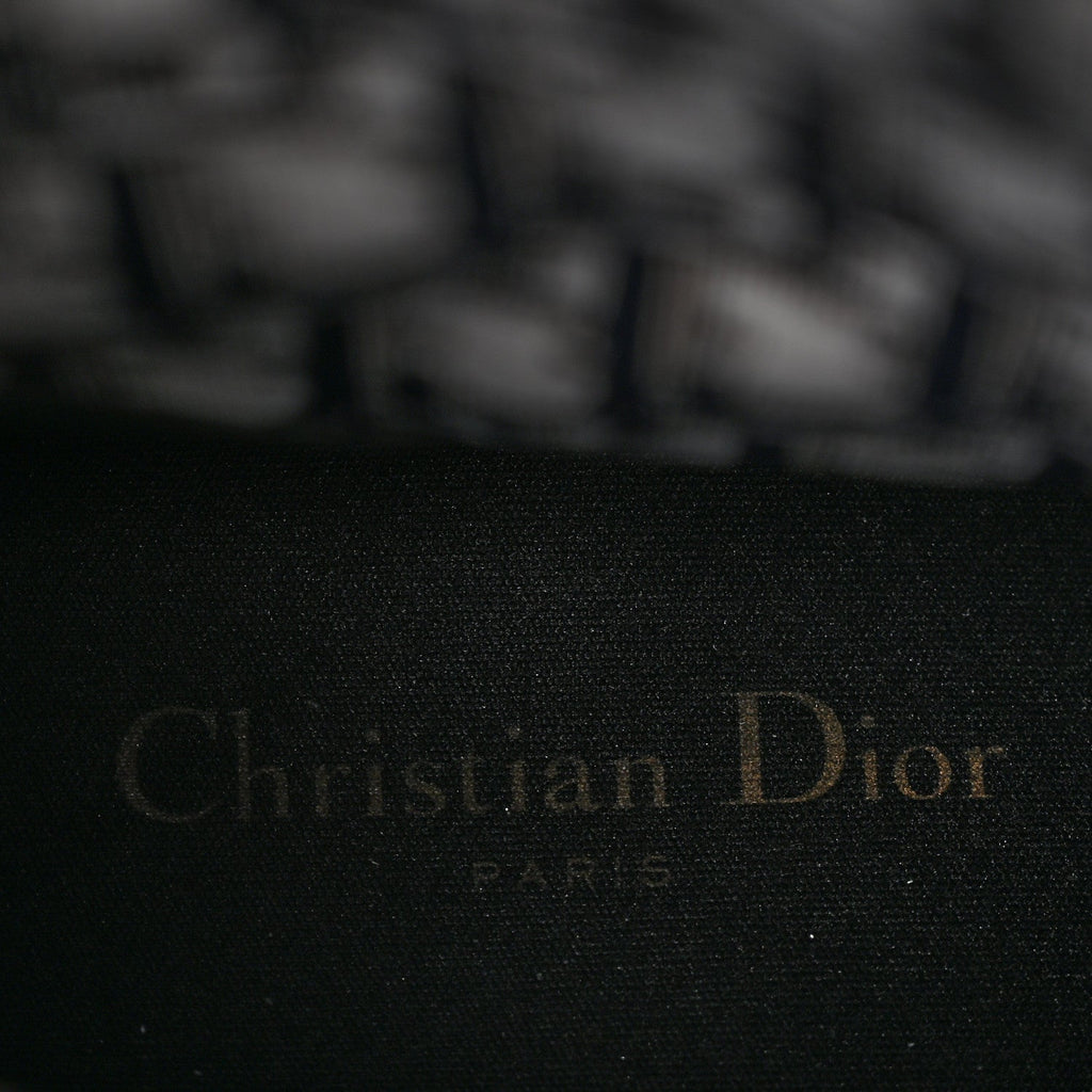Christian Dior Rubber Women's Diorunion Rain Boots 38 Black Military
