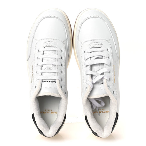 Saint Laurent Calfskin SL61 Low Top Sneakers 40 White