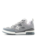 Suede Mesh LV Skate Sneakers 9 Gray