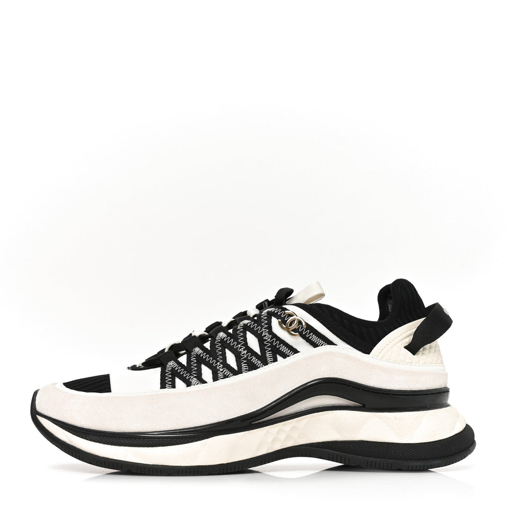Chanel Fabric Suede Calfskin Women's Sneakers