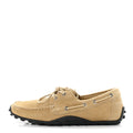 Suede Calfskin Member Loafers Beige Albatre