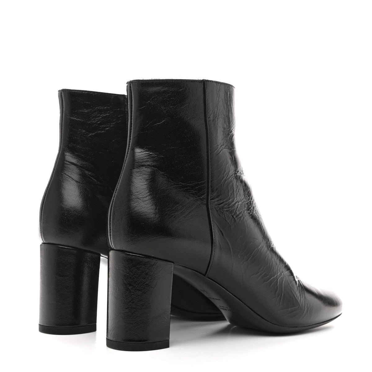 Saint Laurent Calfskin Women's Loulou 70 Uniform Ankle Boots 36 Black