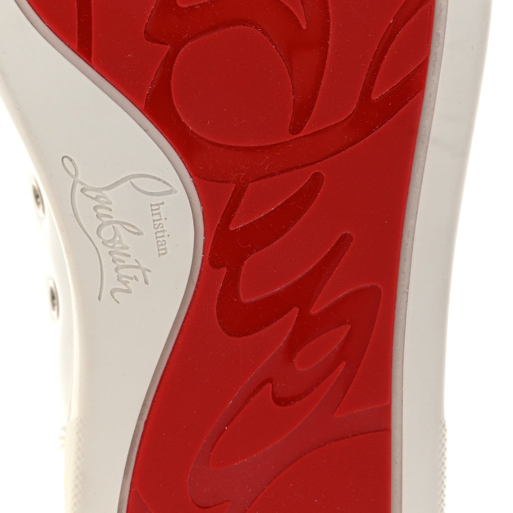 Christian Louboutin Calfskin Men's Louis Flat Sneakers 39 White