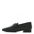 Chanel Lambskin Women's Stitched CC Loafers 35 Black