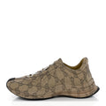 Gucci Plume Calfskin Men's Run Sneakers 11.5 Beige Ebony