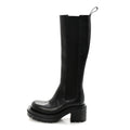 Bottega Veneta Calfskin Women's The Lug Chelsea Tall Boots 36.5 Black