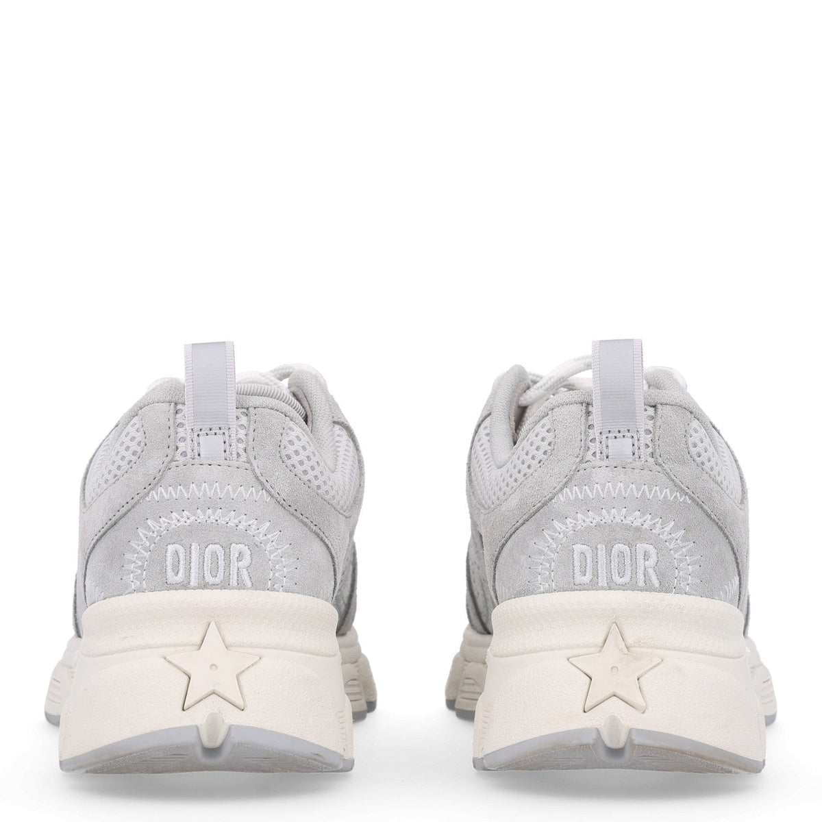 Christian Dior Mesh Suede Women's Chrono Sneakers 38.5 Grey