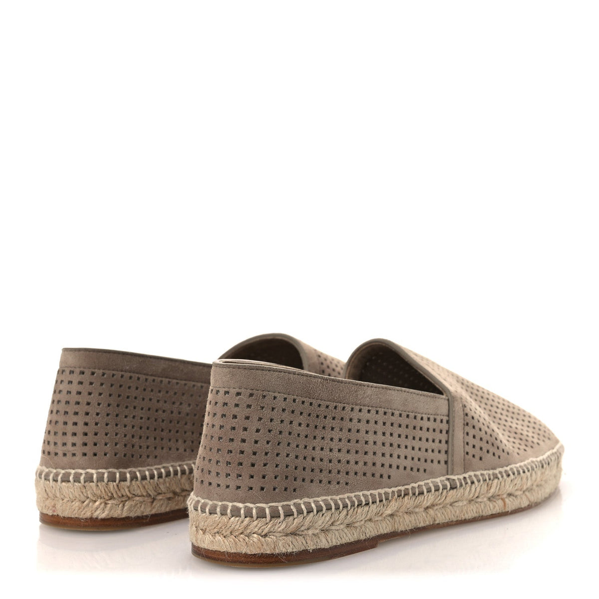 Hermes Suede Goatskin Men's Enrique Espadrilles 42 Beige Sable