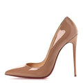 Christian Louboutin Patent Women's So Kate 120 Pumps 41.5 Nude