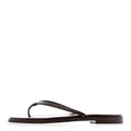 Goatskin Times Square Thong Sandals Brown