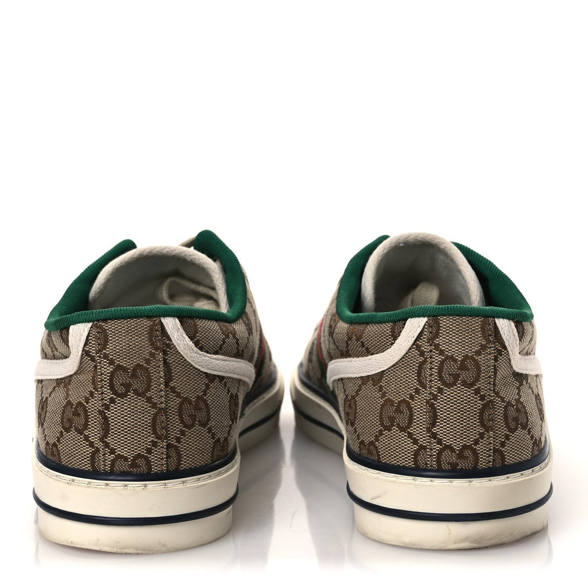 Gucci GG Monogram Canvas Men's Tennis 1977 Sneakers 9 Beige Ebony