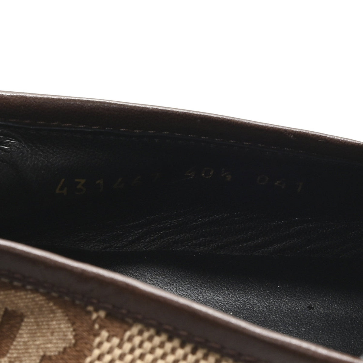 Gucci Monogram Jumbo GG Women's Horsebit Jordaan Loafers 40.5 Camel Ebony Beige