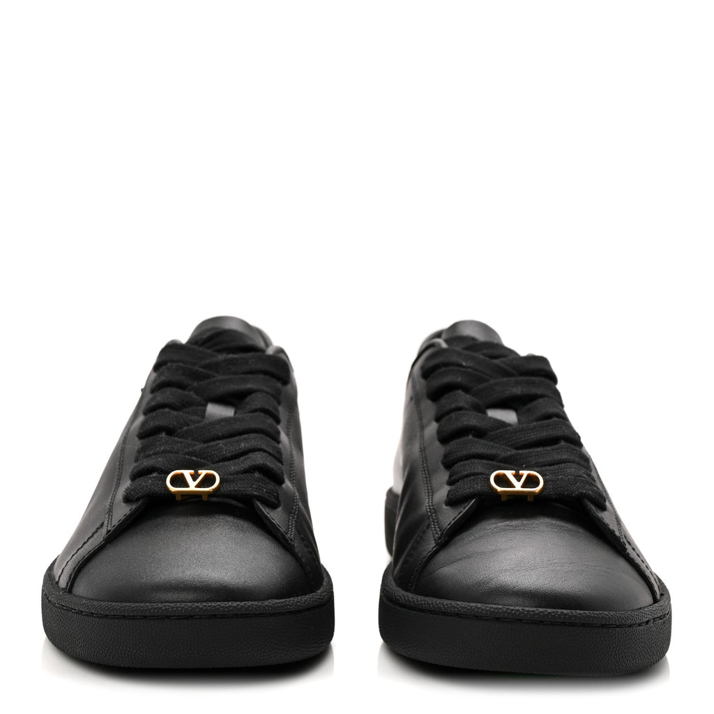 Valentino Garavani Calfskin Men's Royco Sneakers 40 Black