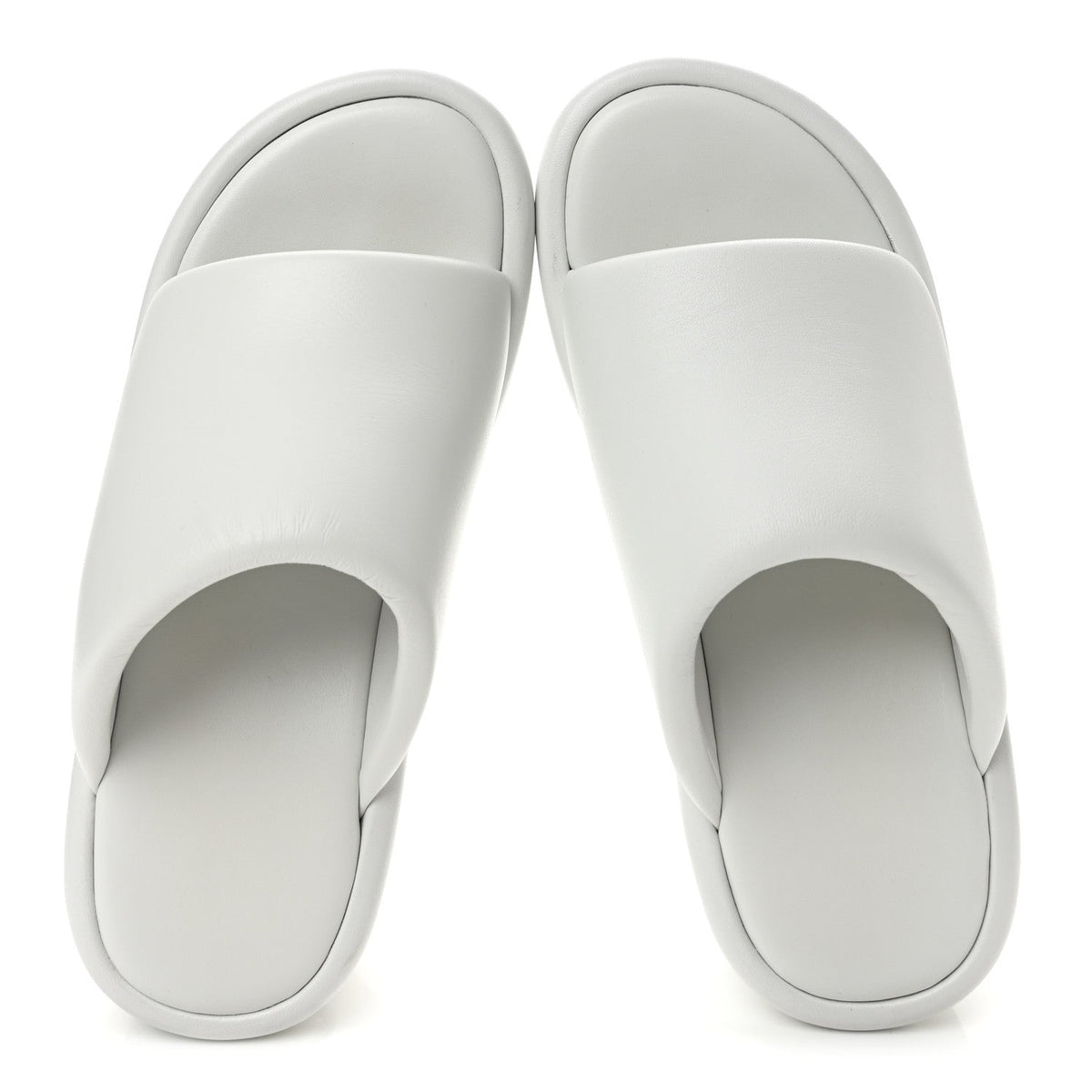 Balenciaga Smooth Nappa Women's Rise Wedge Sandals 37 White Black