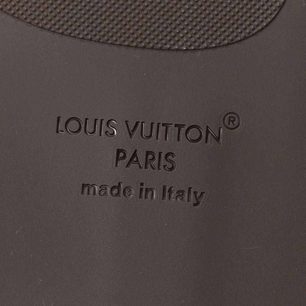 Louis Vuitton Supple Calfskin Men's LV Sunset Thong Sandals 8 Marron