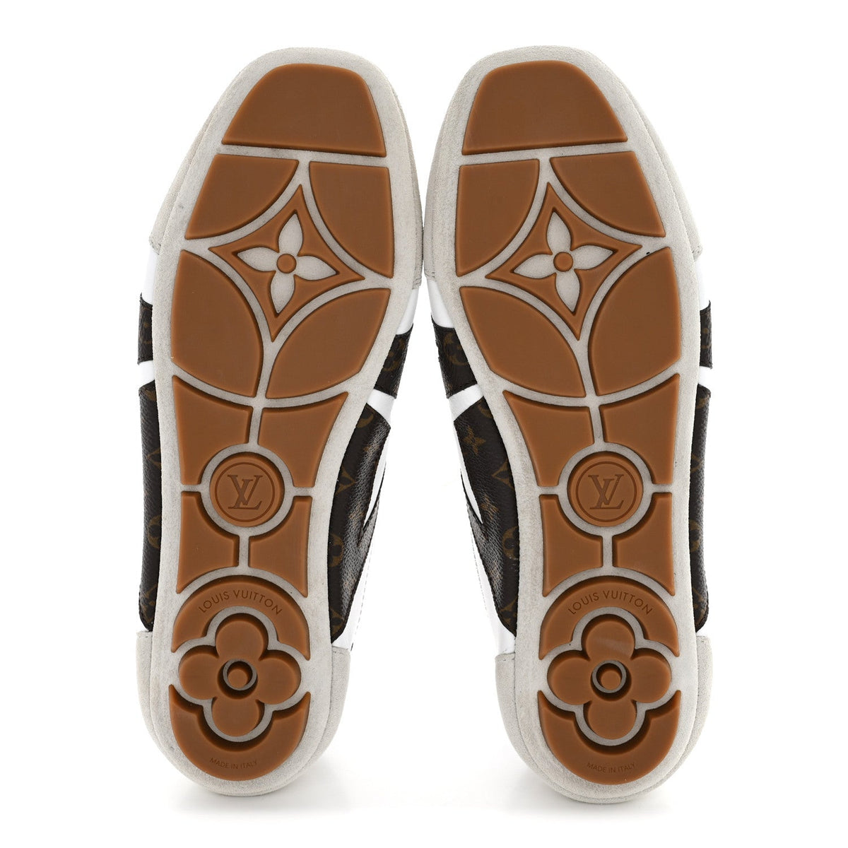 Louis Vuitton Monogram Calfskin Women's LV Sneakerina 38 White