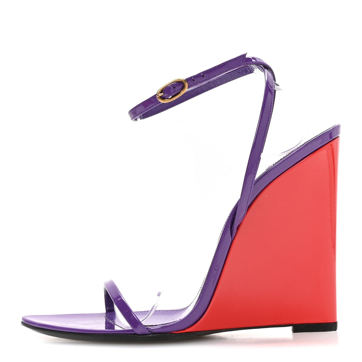 Saint Laurent Vernice Seta Soft Women's Tallulah 110 Sandals 38 Acinus Violet
