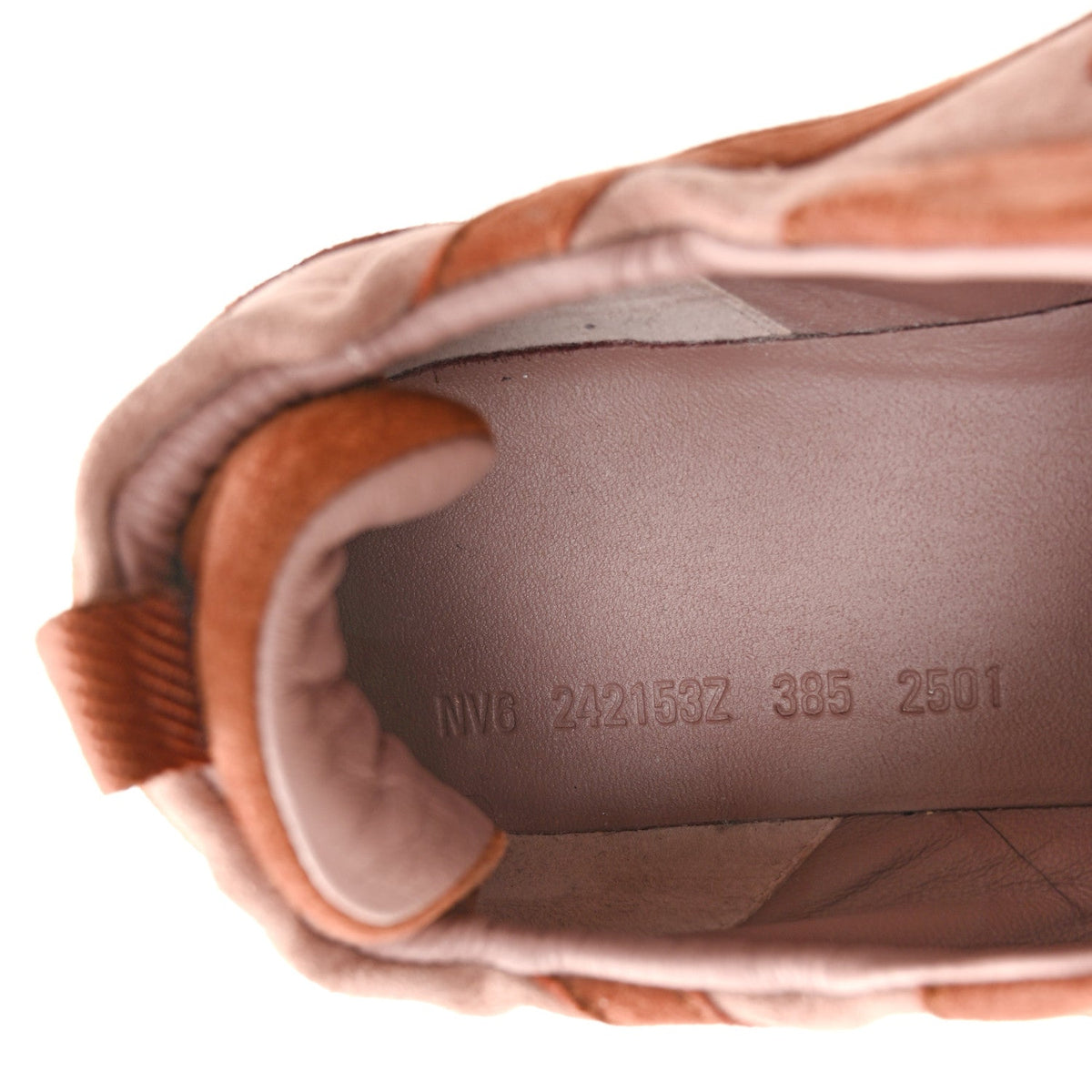 Hermes Suede Goatskin Women's Jet Sneakers 38.5 Rose Antique