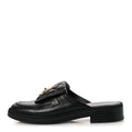 Lambskin Quilted CC Turnlock Mules Black