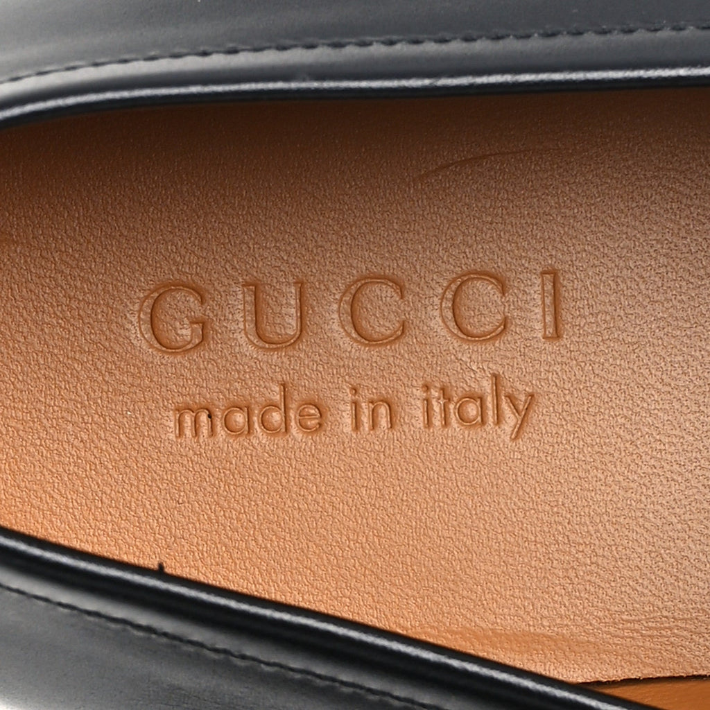Gucci Guccissima Calfskin Men's Jordy Horsebit Loafers 9 Black