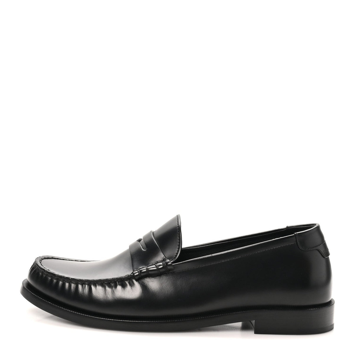Saint Laurent Calfskin Men's Le Loafer 15 Moccasins 40 Black