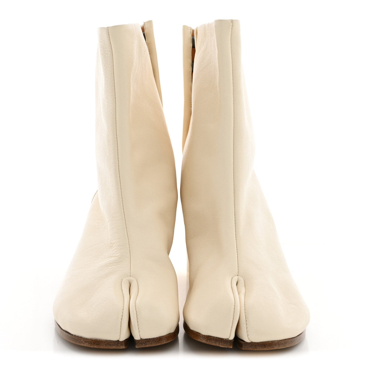 Maison Margiela Nappa Women's Tabi Ankle Boots 40 White