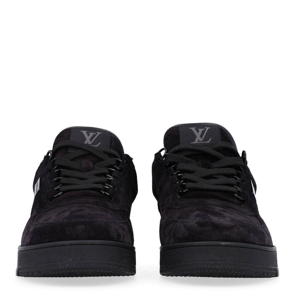 Louis Vuitton Suede Men's Uniform Sneakers 9.5 Black