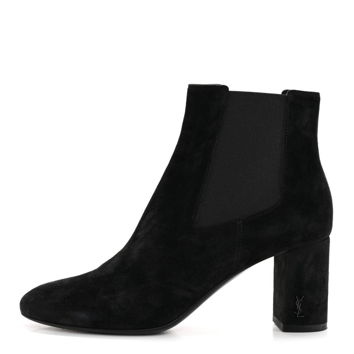 Saint Laurent Suede Women's Loulou Pin Booties 36 Black