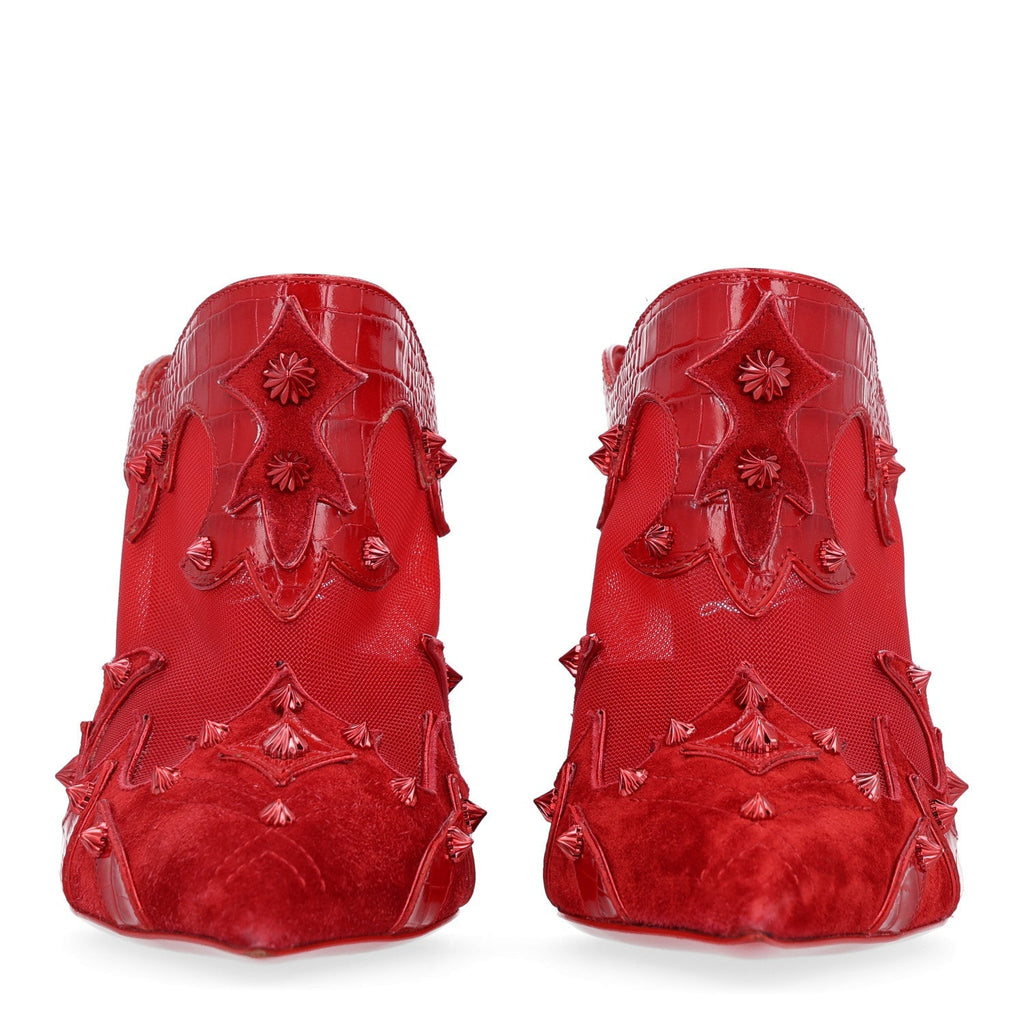 Christian Louboutin Alligator Veau Velours Women's Mulatiag 100 Pumps 37 Loubi