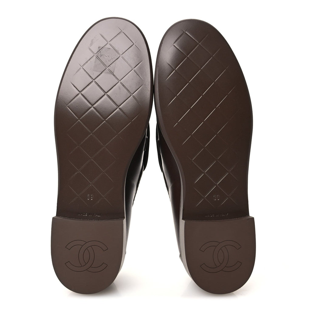 Chanel Lambskin Quilted CC Turnlock Women's Loafers