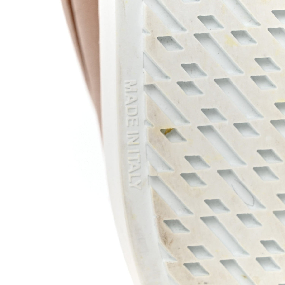 Hermès Epsom Calfskin Men's Game Slip On Fringe Sneakers 42.5 Naturel