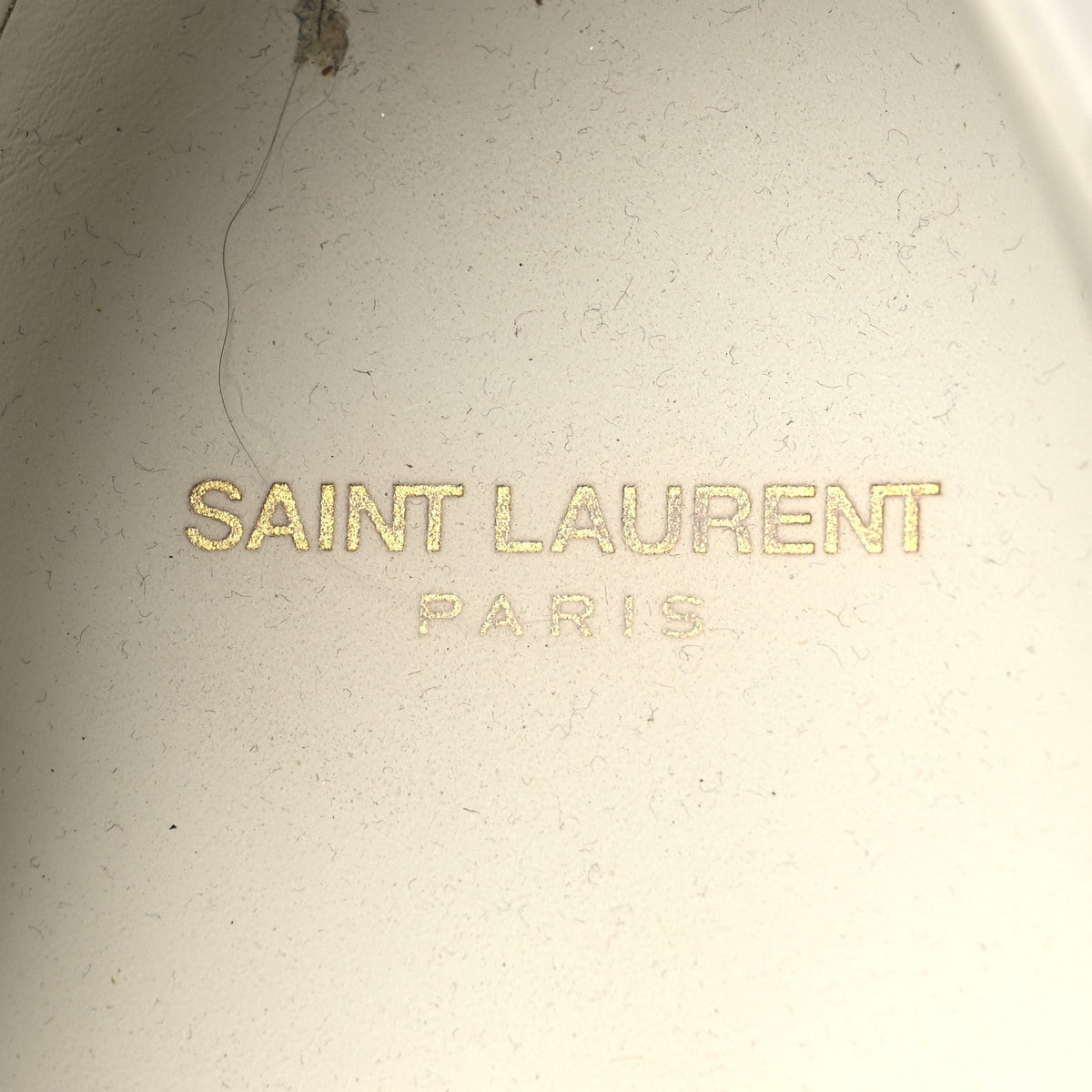 Saint Laurent Calfskin Embroidered Men's Court Classic Sneakers 42.5 White