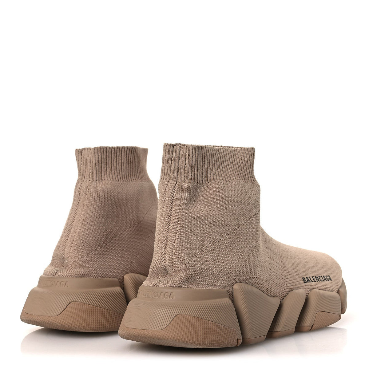 Balenciaga Technical 3D Knit Women's Speed 2.0 Sneakers 40 Monocolor Beige