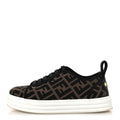 Fendi Fabric Women's FF Rise Low Top Sneakers 36.5 Tobacco Black