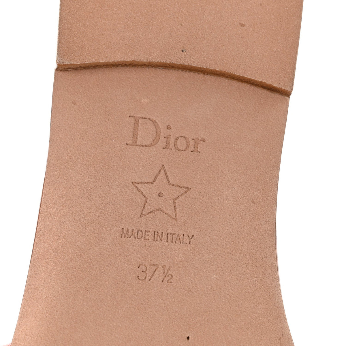 Christian Dior Canvas Women's Toile De Jouy Embroidered Dway Flat Slide Sandals 37.5 Chateau Rose