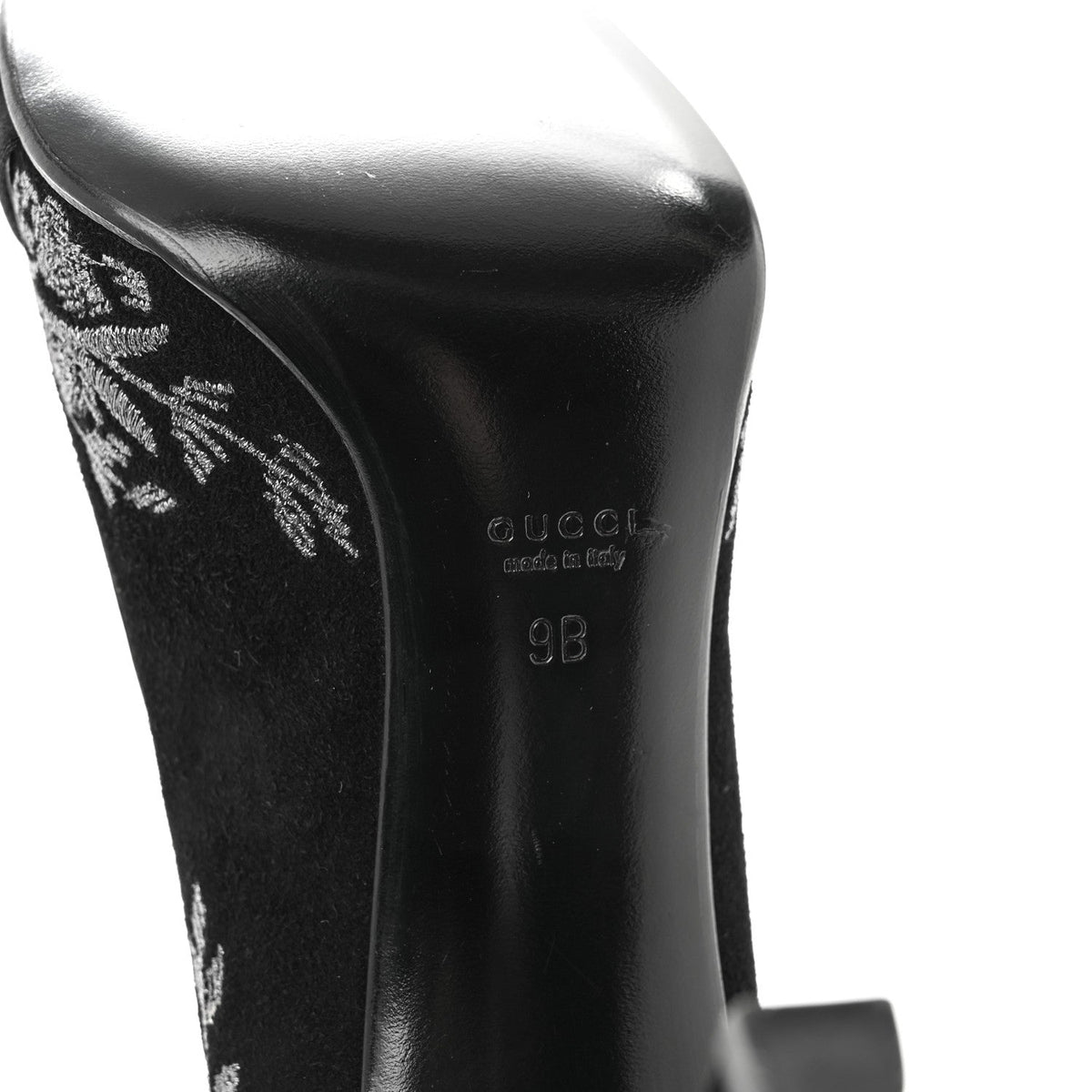Gucci Suede Brocade Women's Pumps 9 Black